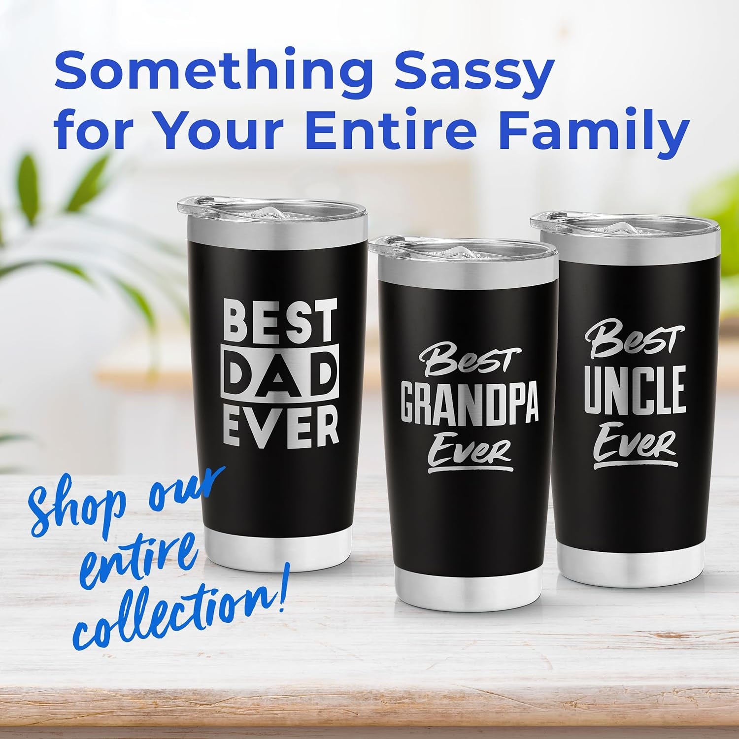 Best Dad Ever Tumbler - Travel Coffee Travel Mug, 20 Oz - Fathers Day Coffee Cup, Cool Gifts for Dad, Insulated Tumbler